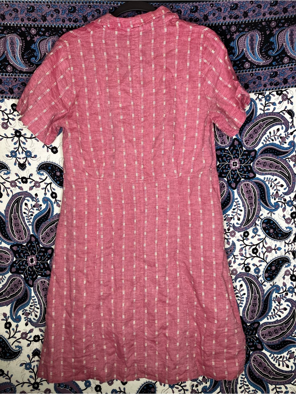 Poetry linen blend short sleeve dress 6 - Picture 3 of 6